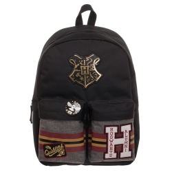 Licensed Harry Potter Hufflepuff Black/Yellow RuckSack Bag Pack Gift New 