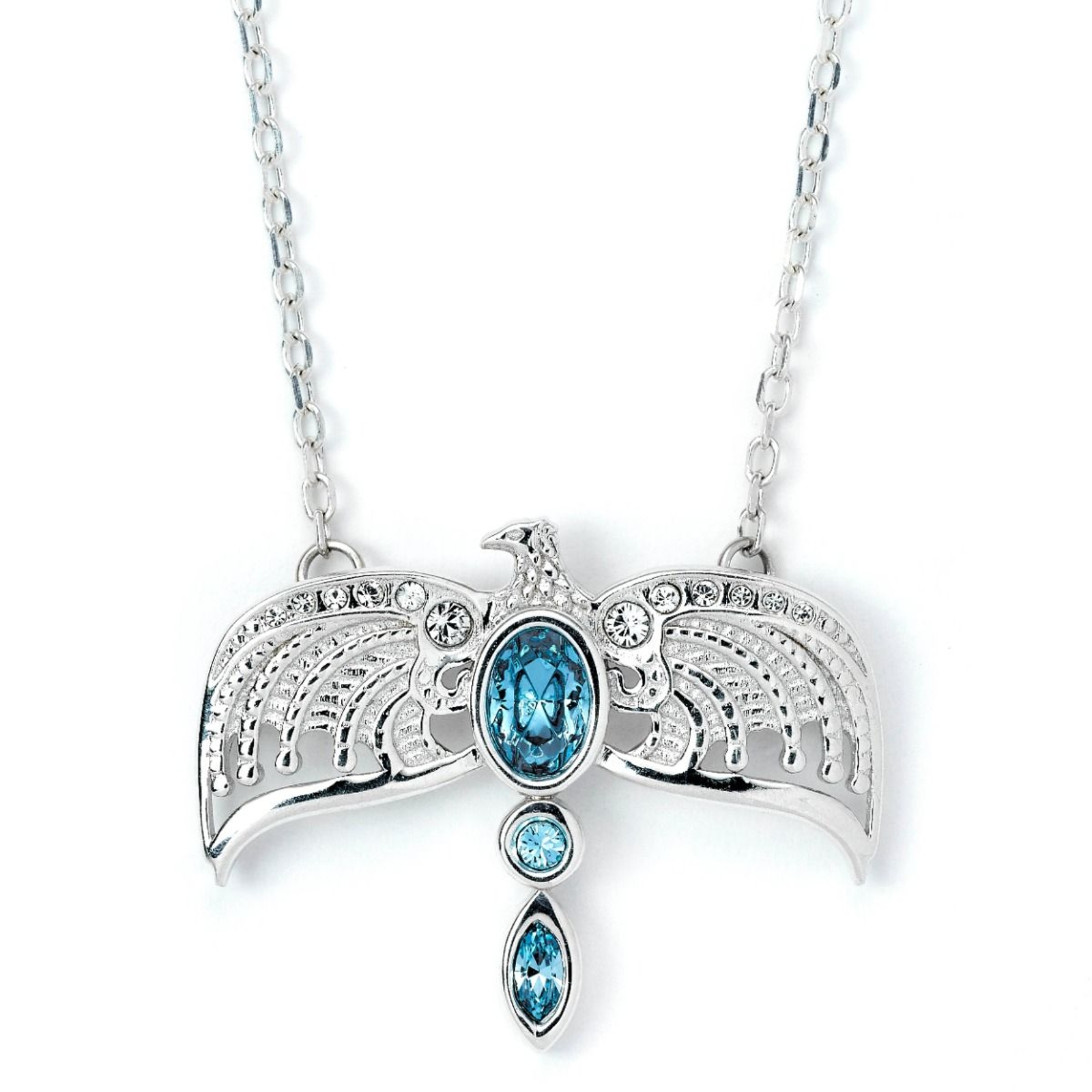 New Harry Potter Lost Diadem Of Ravenclaw Horcrux Pendant Chain Necklace Silver 