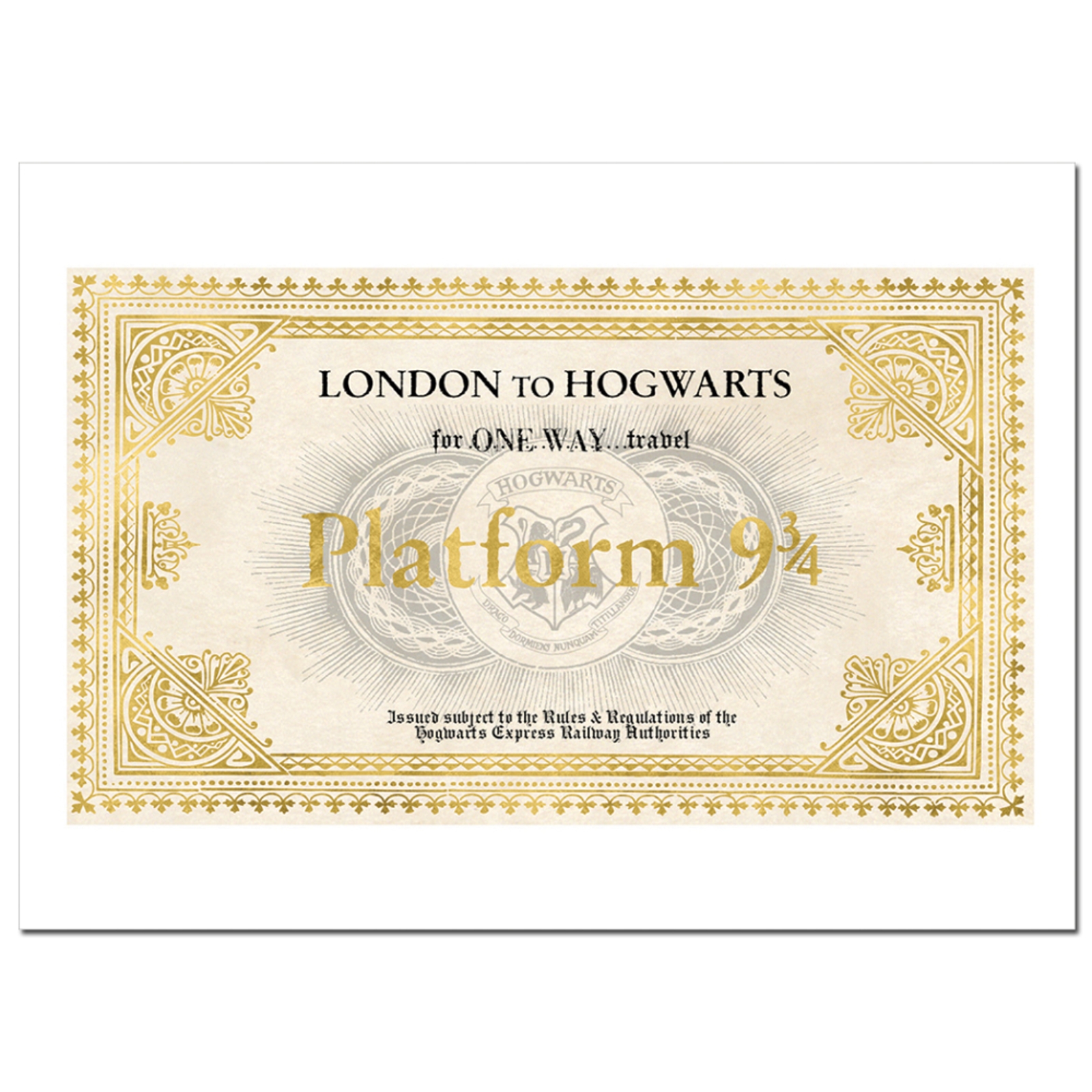 Harry Potter Card - Hogwarts Express Ticket