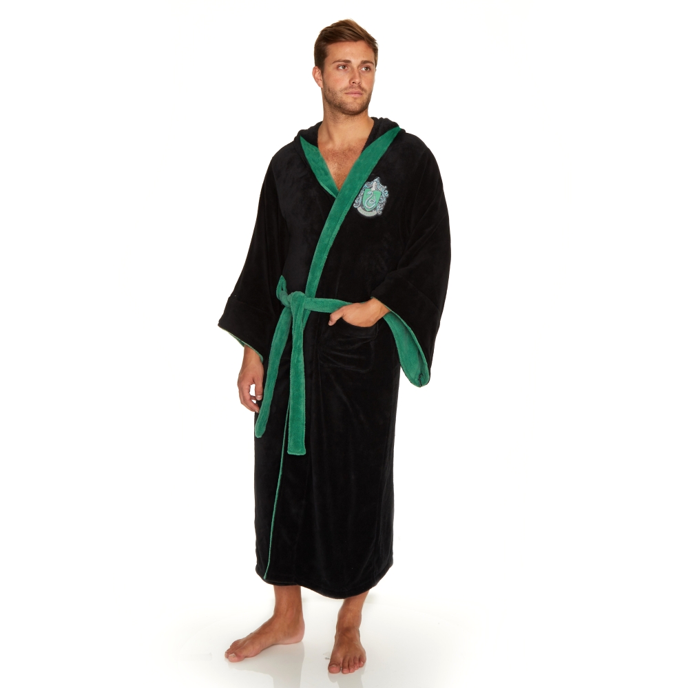 Harry Potter Dressing Gown - Slytherin (Hooded) (Mens) - The Shop That ...