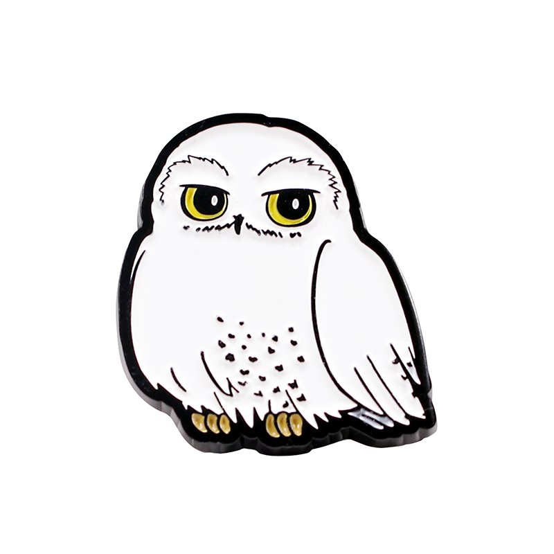 Harry Potter Enamel Pin Badge - Hedwig Cartoon - The Shop That Must Not Be  Named