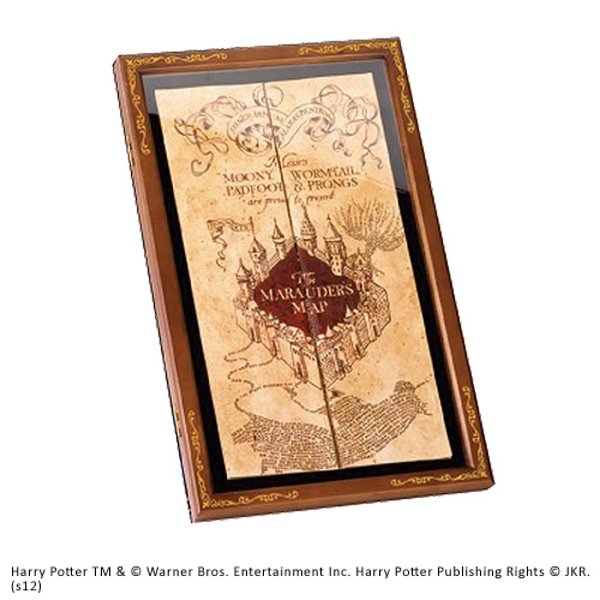 New Harry Potter Official Warner Bros Marauders Map And Display Case Set