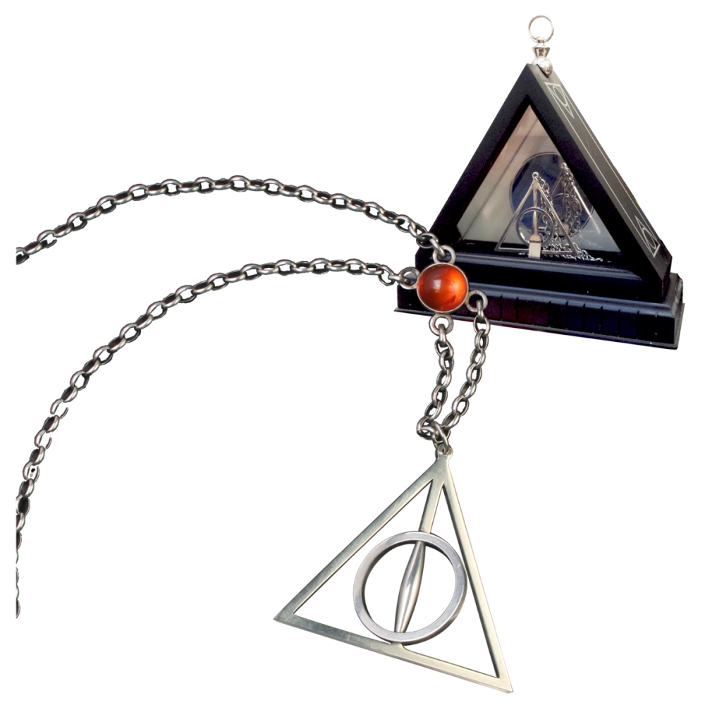 Harry Potter Xenophilius Lovegood Necklace Collectors Pendant Deathly Hallows 