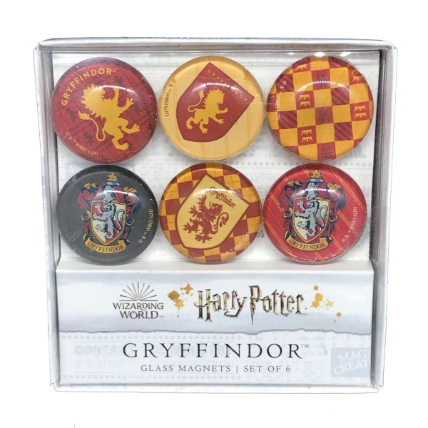 Harry Potter Glass Magnet Set - Gryffindor