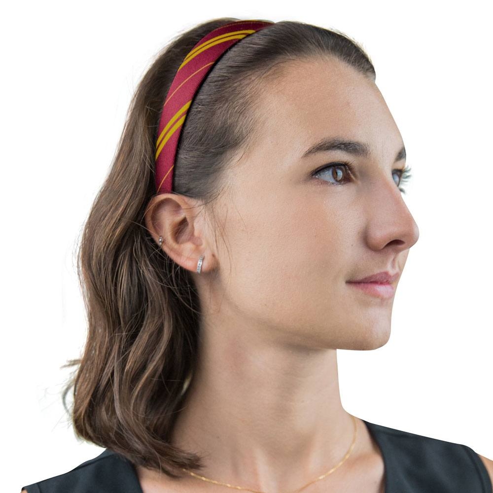 Red and Gold Argyle - standard size Hair Scrunchie Inspired by Harry Potter Gryffindor House