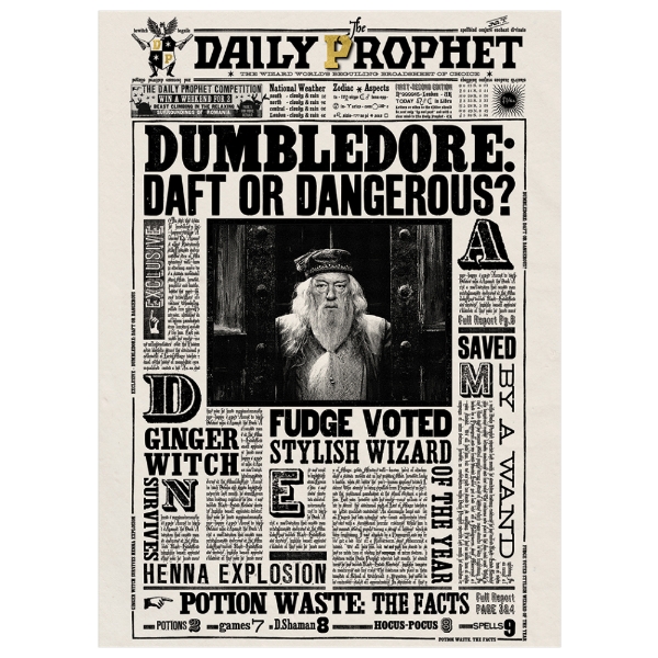 3D Postcard Harry Potter Dumbledore 3D Lenticular Card 