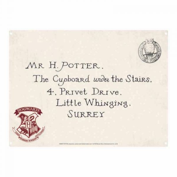 Harry Potter Tin Sign - Acceptance Letter