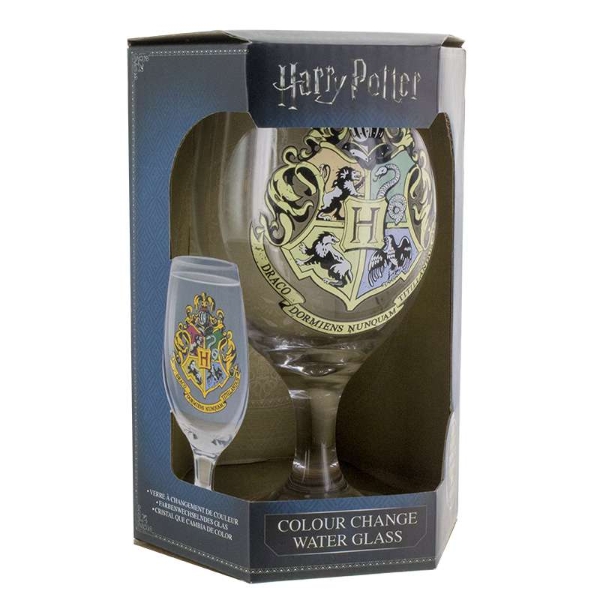 Hogwarts Crest 9x15cm Harry Potter Drinking Glass Cold Changing Glass 