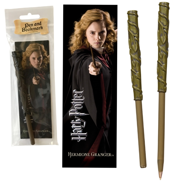 Harry Potter Wand Pen & Bookmark Hermione Noble Collection Official Gift UK 